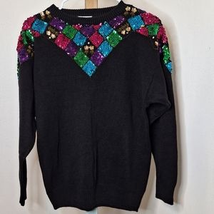 Vintage Sequin Sweater